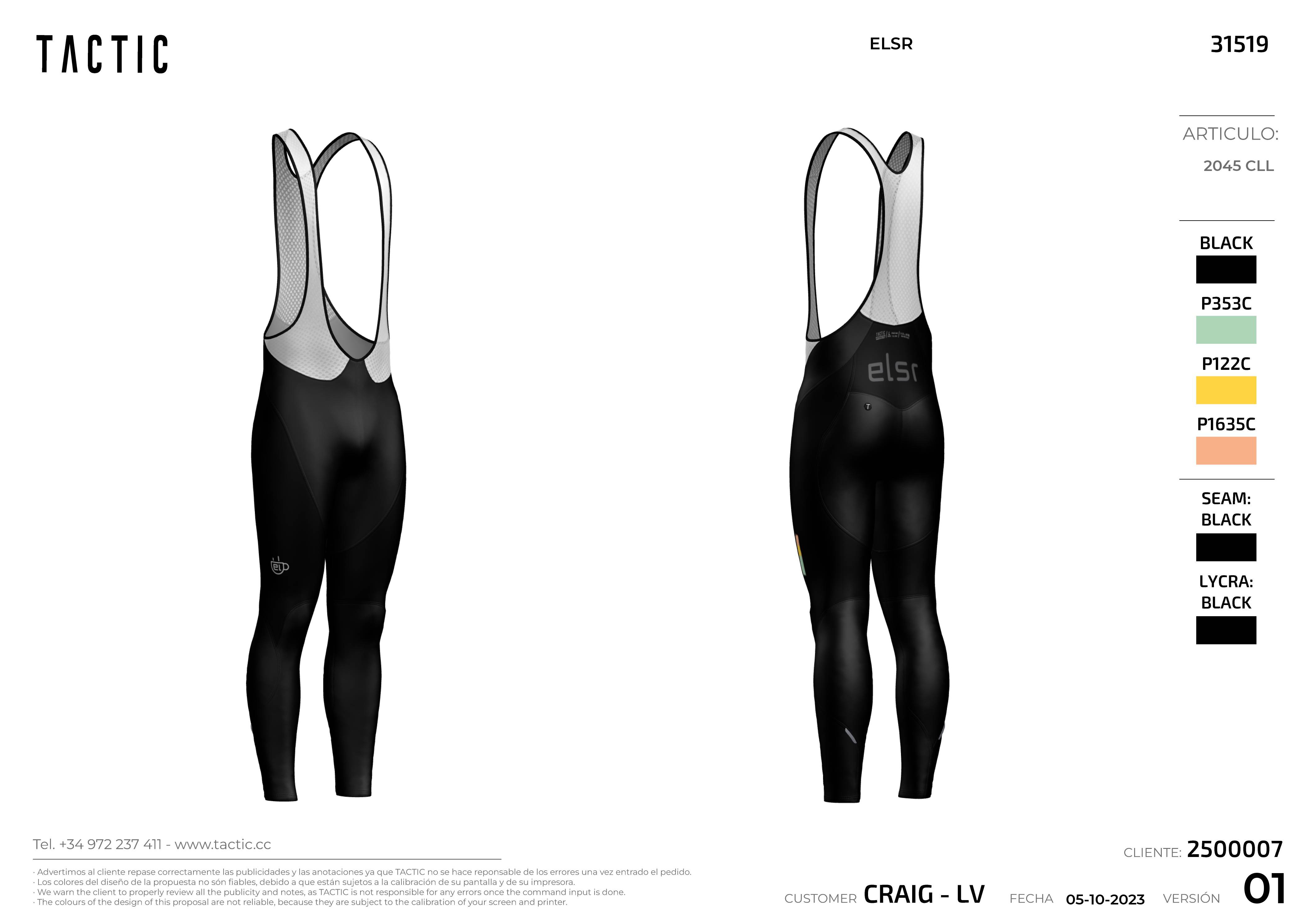 ELSR Winter Bib Tights